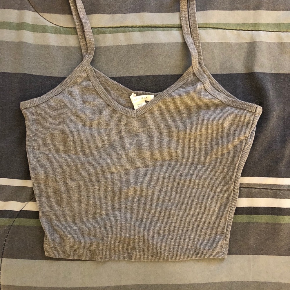 Grey crop top